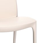 vidaXL Chaises de jardin lot de 2 crème 50x46x80 cm polypropylène