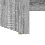 vidaXL Bureau avec Rangement Sonoma gris 120.5 x 44 x 88.5 cm
