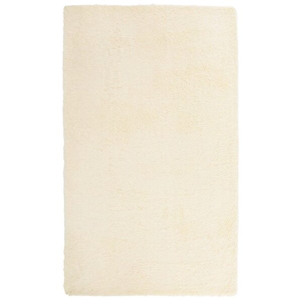vidaXL Tapis Shaggy à poils longs NAVARRA crème 60x100 cm polyester
