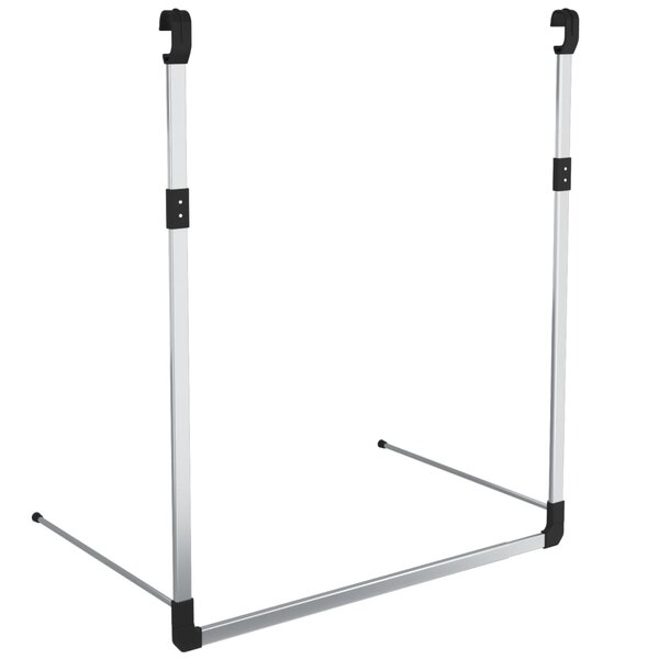 vidaXL Rail de suspension de garde-robe télescopique Argenté