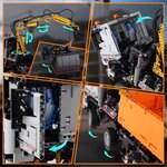 Mould King 19007 - Camion à benne basculante RC avec excavatrice