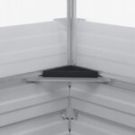 vidaXL Jardinière avec serre Marron Clair 100 x 100 x 77 cm