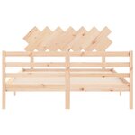 vidaXL Cadre de lit sans matelas bois massif