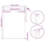 vidaXL Store enrouleur occultant largeur du tissu 156 6 cm polyester