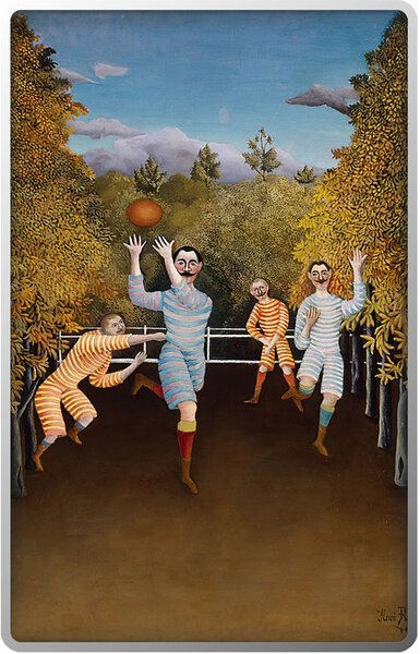 Monnaie FOOTBALL PLAYERS Henri Rousseau Argent 500 Francs Cameroon 2026 (PRÉCOMMANDE)