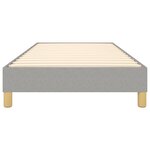 vidaXL Cadre de lit à ressorts gris clair 80x200 cm tissu