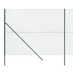 vidaXL Clôture en mailles de chaîne vert 2x10 m