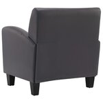 vidaXL Chaise gris similicuir