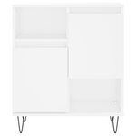 vidaXL Buffet Blanc 60x35x70 cm Bois d'ingénierie