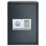 vidaXL Coffre-fort numérique électronique gris foncé 35x31x50 cm en acier