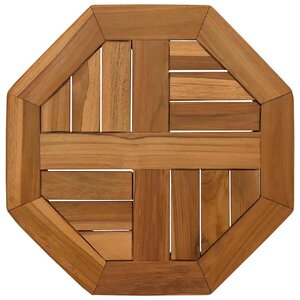 vidaXL Dessus de table 40x40x2 5 cm octogonal bois de teck massif