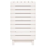 vidaXL Panier à linge blanc 44x44x76 cm bois massif de pin