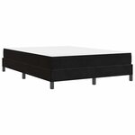 vidaXL Lit boxspring avec matelas Noir 160 x 200 cm Velours