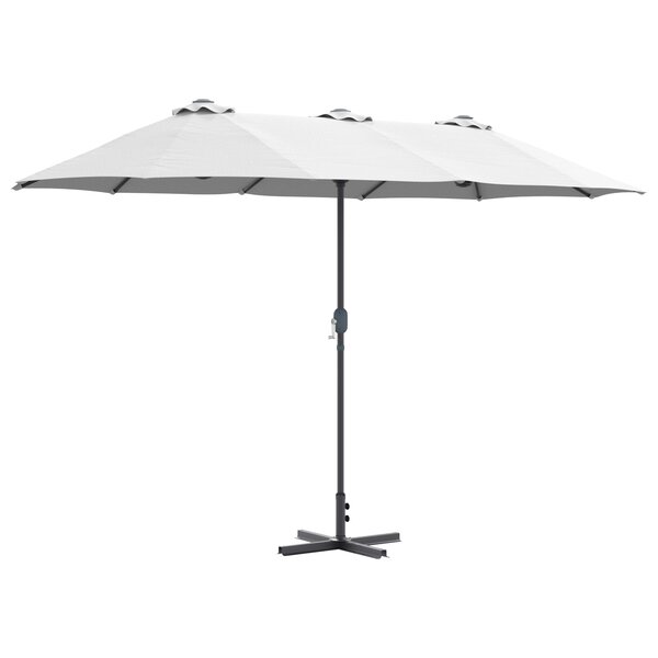 vidaXL Parasol de jardin Couleur sable 380 x 196 x 235 cm