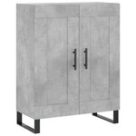vidaXL Buffet haut Gris béton 69 5x34x180 cm Bois d'ingénierie