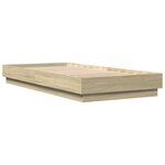 vidaXL Cadre de lit sans matelas chêne sonoma 100x200 cm