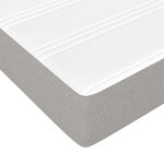 vidaXL Matelas de lit à ressorts ensachés fermeté moyenne Gris clair 100x200x20 cm