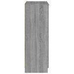 vidaXL Meuble à chaussures Sonoma gris 59x35x100 cm Bois d'ingénierie