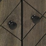 vidaXL Armoire de lavabo noir 62x33x58 cm bois massif de manguier