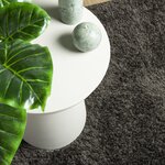 vidaXL Tapis ISTAN à poils longs aspect brillant anthracite 120x170 cm