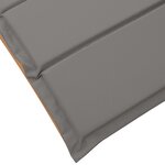 Chaises longues vidaXL avec coussins (2 Pièces) - Gris foncé  en bois d'acacia massif
