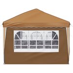 vidaXL Tente de fête pop-up 575 x 288 x 245 cm Beige