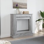 VidaXL Cadre de cheminée sonoma gris 90x30x90 cm bois d'ingénierie