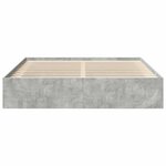 vidaXL Cadre de lit sans matelas gris béton 180x200 cm