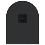 vidaXL Miroir mural Noir 60x25 cm Ovale