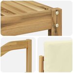 vidaXL Ensemble de canapés d'extérieur 9 pc Blanc et crème