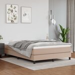VidaXL Cadre de lit sans matelas cappuccino 140x200 cm similicuir
