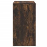 vidaXL Coiffeuse et tabouret chêne fumé 60x40x113 5 cm