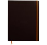 cahier souple BLACK A4+ ligné 160p pap ivoire 90g RHODIA