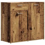 vidaXL Buffet vieux bois 80x36x75 cm bois d'ingénierie