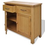 vidaXL Buffet 90 x 33 5 x 83 cm Bois de chêne massif