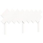 vidaXL Lit pour personne âgée sans matelas blanc 160x200cm bois massif