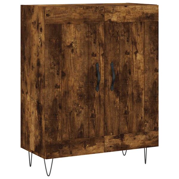 vidaXL Buffet chêne fumé 69 5x34x90 cm bois d'ingénierie