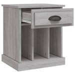 vidaXL Tables de chevet 2 Pièces sonoma gris 43x36x50 cm