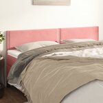 vidaXL Têtes de lit 2 Pièces Rose 100x5x78/88 cm Velours