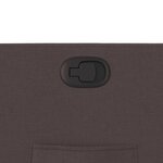 vidaXL Fauteuil inclinable Marron foncé Tissu