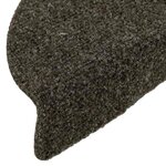 vidaXL Tapis d'escalier autocollants 30 pièces 56 x 17 x 3 cm Anthracite Demi-rond