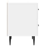 vidaXL Cabinet de chevet 2 Pièces Blanc brillant 43 x 34 5 x 47 5 cm