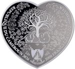 Pièce de monnaie en Argent 1000 Francs g 31.1 (1 oz) Millésime 2026 Heart Shaped BABY BOY (PRÉCOMMANDE)