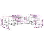vidaXL Ensemble de canapés d'extérieur 8 pc Blanc et crème