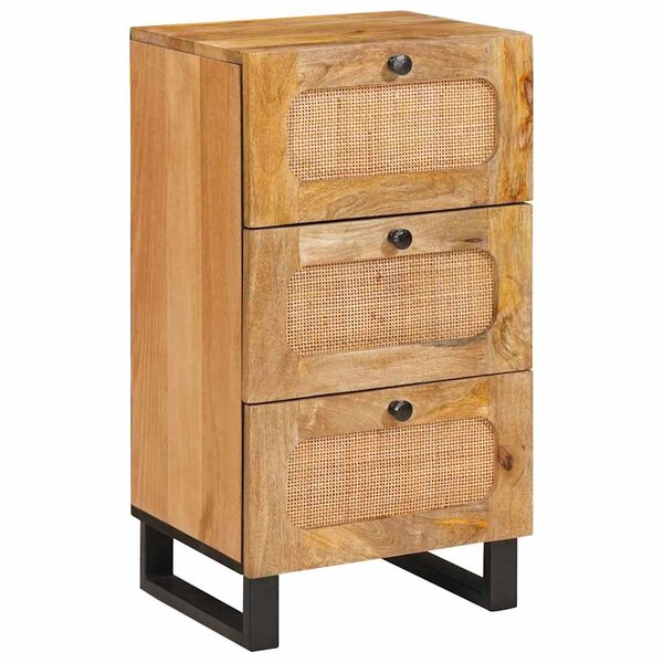 vidaXL Buffet avec tiroir Marron 40 x 33 x 75 cm Bois de mangue massif