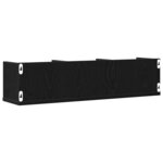 vidaXL Étagère Murale Chêne noir 75 x 18 x 18 cm Bois d'ingénierie