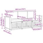 vidaXL Ensembles de canapés 3 pc Bois d'Acacia Massif