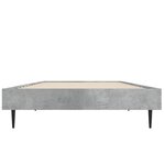 vidaXL Cadre de lit sans matelas gris béton 75x190 cm