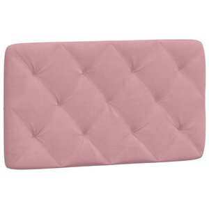 vidaXL Coussin de tête de lit rose 80 cm velours