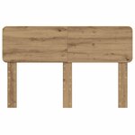 vidaXL Tête de lit Chêne artisanal 140 cm Bois d'ingénierie